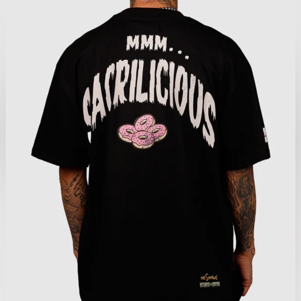 THE SIMPSONS 'THE SIMPSON TREEHOUSE OF HORROR' SACRILICIOUS T-SHIRT Small Homer - Picture 3 of 6
